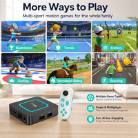 Boîtier TV intelligent Android HXT 4K AI Motion Game Console, lecteur multimédia en streaming double Wi-Fi 2 Go/16 Go