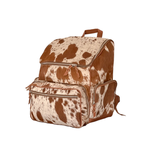 Mochilas Escolares Multifuncionales Impermeables de Cuero Genuino con Lazo y Cierre de Botón de Lona - Impresión de Logotipo Personalizado, Gran Capacidad - Product Image 4