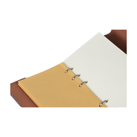 Carnet de notes OEM vintage avec motif feuille en relief, ornement métallique, pour enregistrement professionnel, direct usine