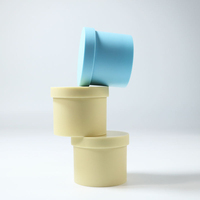 Pot en plastique rond de 150 g pour crème de soin de la peau, couleurs personnalisables, écologique, avec couvercle à vis pour crème exfoliante et masque facial