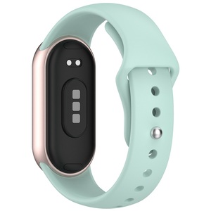 Pulsera deportiva de color sólido con hebilla inversa, pulsera de repuesto para Xiaomi <span class=keywords><strong>Mi</strong></span> Band 10 9 8 NFC, correa de reloj de silicona - Product Image 3