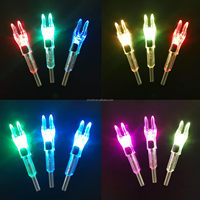 Embouts de flèches de tir à l'arc LED lumineux HT X avec numéros haute visibilité 204/233/244/246, bouchons H S GT et interrupteur marche/arrêt