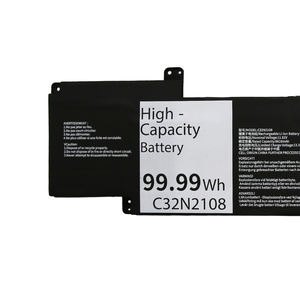 Batterie d'ordinateur portable haute capacité 9050mAh C32N2108 pour Asus ZenBook Pro 16X OLED UX7602ZM 0B200-04180 Batterie rechargeable pour ordinateur portable - Product Image 3