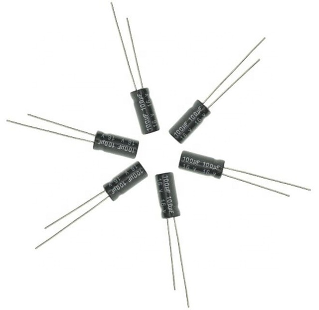 Original 16V/100uF 5*11mm 450V/47UF 16*25mm Aluminum Electrolytic Capacitor