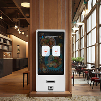Mesin Kasir Layar Sentuh Kapasitif Interaktif Mini Kiosk Swalayanan Wintronix 21,5 Inci dengan Pembaca Barcode
