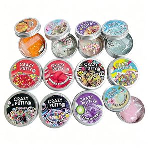 Sparkle Crystal <b>Slime</b> Putty <b>Toy</b> Transparent Galaxy Confetti Charms Beads Girls Boys Classroom Reward Retail Jar - Product Image 1