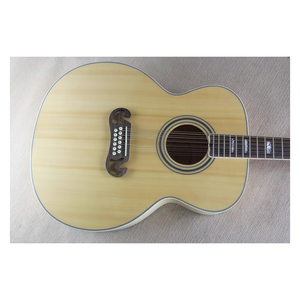 กีตาร์โปร่งไฟฟ้า Jelo Flyoung 12 สาย ขนาด 43 นิ้ว วัสดุหน้ากีตาร์อื่นๆ ทำจากไม้ดำ  ฟิงเกอร์บอร์ดไม้เมเปิล ด้านหลังและด้านข้างเคลือบเงา  3 พิน - Product Image 2