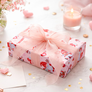 Original pink Valentine's Day copperplate <b>paper</b> <b>packaging</b> <b>paper</b> - Product Image 6