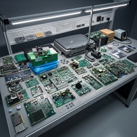 Placa PCB de Controlador Industrial de Alto Volumen, Electrónica de Potencia Personalizada, Ensamblaje SMT/DIP, Fabricación Llave en Mano HRPCBA OEM/ODM