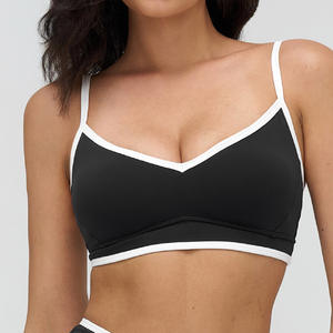 Service OEM Vente chaude Color Blocking Sexy Sport Wear Soutien-gorge de sport ajustable à bretelles pour femmes - Product Image 3
