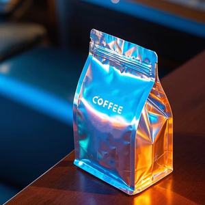 ถุงพลาสติก PE ย่อยสลายได้สำหรับบรรจุภัณฑ์อาหาร พิมพ์โลโก้ตามสั่ง สำหรับขนมและถั่ว ถุงฟอยล์อะลูมิเนียมแบบตั้งได้ ถุงไมลาร์โฮโลแกรม - Product Image 6