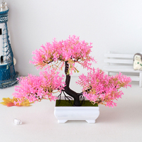 Mini plantes artificielles en pot, petit bonsaï de pin, décoration quotidienne pour la maison, l'hôtel, le magasin, le bureau, ornements de bonsaï décoratifs en plastique pour bureau