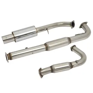 De acero N1 escape CATBACK 4,5 "silenciador punta para 1995-1999 MITSUBISHI ECLIPSE TALON