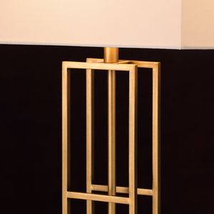 Hình chữ nhật cột đèn bàn bằng đá cẩm thạch trắng pha lê bảng ánh sáng đồng cơ sở khách sạn phòng khách cạnh giường ngủ đèn - Product Image 3