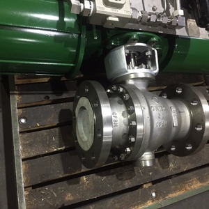 Conexión de 2 piezas con brida, neumática, de acero inoxidable, tipo bola QA647-150lb-CF8M - Product Image 5