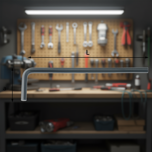 ประแจหกเหลี่ยม L ยาว 280 มม. สำหรับงานยึดติดที่ต้องการความแม่นยำสูง - Product Image 3