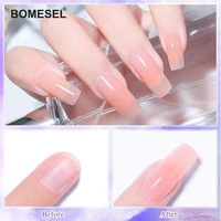 Gel Constructeur Jelly 50ml Couleurs Nude pour Amélioration Professionnelle des Ongles, Couche de Finition et Modelage UV LED, Fourniture pour Salons, Marque Privée OEM