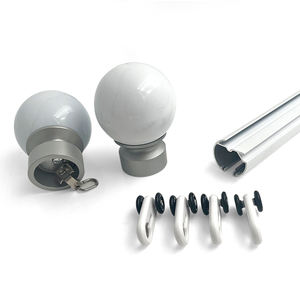 Asta <span class=keywords><strong>per</strong></span> tenda e rotaie in lega di alluminio resistente <span class=keywords><strong>per</strong></span> muro Stick traccia moderna tenda decorativa bianca - Product Image 2