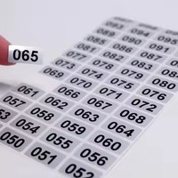 Étiquettes numériques personnalisées autocollantes, résistantes à l'eau et aux UV, découpées à la forme, numérotées de 1 à 1000, 4000-5000, pour supermarchés