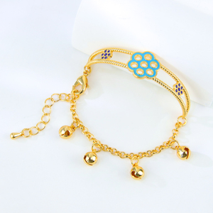 Arabian Style Ayong Jewelry Colorful Plating Kids <strong>Infinity</strong> Jewelry 18k <strong>Gold</strong> Plated Charm <strong>Bracelet</strong> for Children - Product Image 3