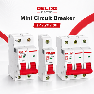 Interruttore Automatico Miniaturizzato (MCB) Delixi CDB6i C 2A-32A, Montaggio su Guida DIN, Adatto per Sistemi Elettrici Domestici - Product Image 3