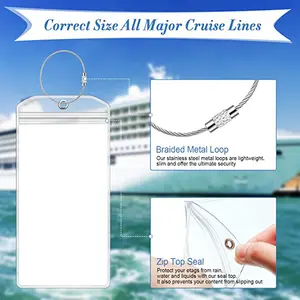 Customized Heavy Duty Cruise Luggage Tag Waterproof Cruise Id Badge Holder Suitcase Tag