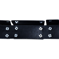 Protection de bord en acier renforcé avec coussinets en caoutchouc, revêtement poudré noir, pour plateau de camion, porte-charge et support