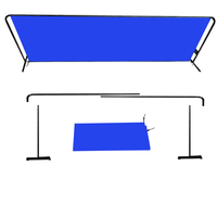 Barrière de séparation de terrain de pickleball multicolore en tuyaux d'acier de haute qualité, tissu Oxford 210D 420D, pour entraînement et divertissement en intérieur