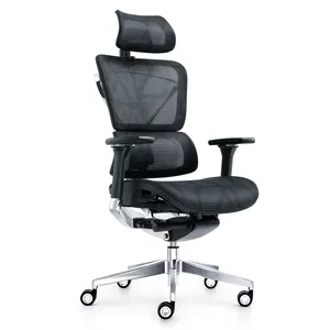 Multi-functional Office Chair Big and Tall Mesh Smart Swivel Office Furniture Double Mesh Seat with KOREA Nylon Mesh Plastic