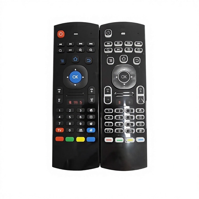 WRT IR RF Voice Smart Remote Control for Television Set with 5-15m Range Aluminum Alloy Model 111101