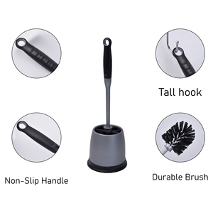 <span class=keywords><strong>Brosse</strong></span> de toilette <span class=keywords><strong>hygiénique</strong></span> en plastique pour la maison, à séchage rapide, avec manche long, support mural, <span class=keywords><strong>brosse</strong></span> de nettoyage pour toilette - Product Image 4