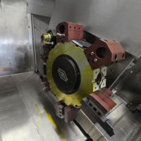 Tour CNC à axe Y à broche unique robuste FCK56Y, centre de tournage à tourelle motorisée 12 postes, garantie 1 an pour la production en série