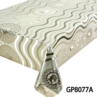 Nappe de table en PVC pour la décoration de la maison, housse de table en plastique