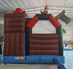 KUOYE Château Gonflable Pirate <span class=keywords><strong>Chasse</strong></span> au Trésor avec Toboggan pour Enfants - Vente Flash - Product Image 4