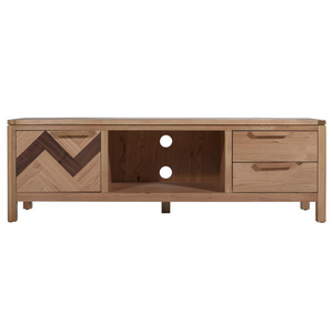 Mars Collection หน่วยทีวีคุณภาพสูง1ประตู2ลิ้นชักตู้ไม้ห้องนั่งเล่นทีวียืนไม้โอ๊ค/สน/ไม้อะคาเซีย - Product Image 1