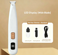 Tondeuse à poils pour animaux de compagnie USMILEPET, très vendue, en ABS, sans fil, électrique, avec lumière LED pour chats et chiens