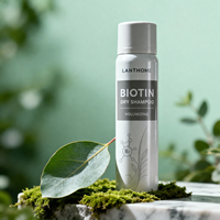 Shampooing sec pour cheveux, fabrication directe en usine, OEM, biotine, volumisant, léger, absorption rapide, contrôle du sébum, parfum frais, sans résidus