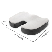 Coussin de siège orthopédique en mousse à mémoire de forme de haute qualité pour le coccyx, pour soulager la douleur du coccyx, vente en gros