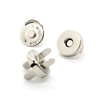 Kancing Magnet Grosir 14mm 18mm Logam Kuningan Tebal dengan Manik-manik untuk Tas dan Pakaian