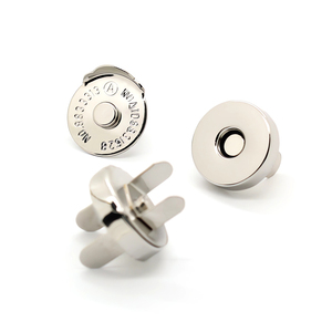 Bán Buôn Túi Phụ Kiện 14Mm <span class=keywords><strong>18Mm</strong></span> Dày Kim Loại Nút Từ Tính Nickel Mỏng Nam Châm Nút Cho Túi Xách Quần Áo - Product Image 4