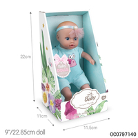 Poupées reborn bleues de 9 pouces en silicone souple pour bébé garçon à vendre