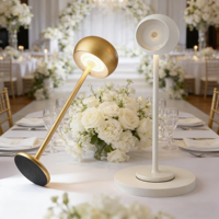 Lampe de bureau LED en fer de style nordique, rechargeable, à intensité variable par toucher, protection oculaire, pour salon, chambre, mariage, lampe de table en acrylique