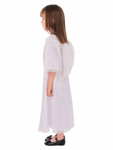 <span class=keywords><strong>Costume</strong></span> da Fata Principessa per Bambine, Abito Bianco da Angelo con Ali per Halloween e Spettacoli Teatrali - Product Image 4