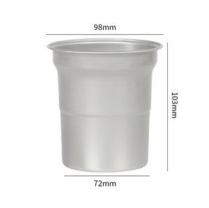 Gobelet jetable en aluminium commercial, léger, argenté, pour café à emporter, thé au lait, smoothies et boissons froides - Product Image 6