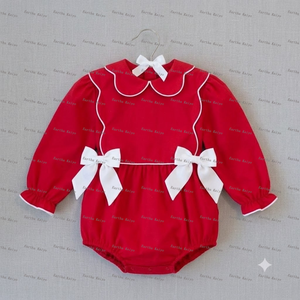 Vestiti per Bambine, Tutina con Bordo Smerlato per Bimbe, Abito Principessa alla Moda per Bambine, <span class=keywords><strong>Vestito</strong></span> <span class=keywords><strong>Natalizio</strong></span> per Bambine - Product Image 3