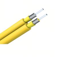 OM1 OM2 OM3 OM4 Cable de Fibra Óptica Blindado Dúplex y Simplex Cable de 2 Núcleos