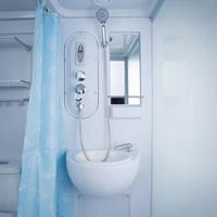 Cabine de douche et de salle de bain préfabriquée de luxe