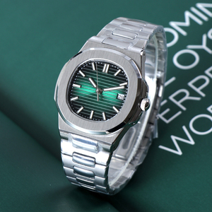 Montre mécanique personnalisée avec logo DIY, mouvement automatique NH35, pour HOMMES, bracelet de luxe, montre-bracelet 40MM, cadran NH35, étanche - Product Image 4