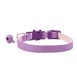 Nuevos Suministros para Mascotas <span class=keywords><strong>Collar</strong></span> Macaron Suave de PU con Adorno de Cuero de Primera Capa para Perros y Gatos - Product Image 6