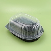 Conteneur d'aliments jetable en plastique, ustensile à micro-ondes pour aliments de poulet rôti